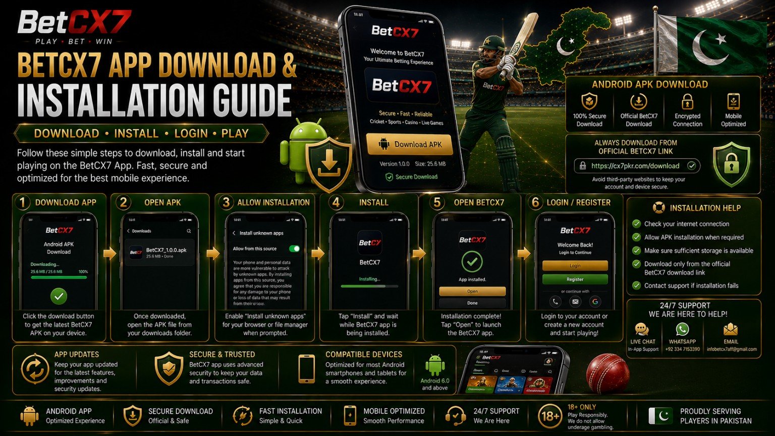 BetCX7 App Download & Installation Guide